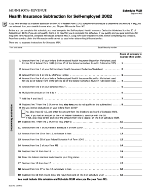 Minnesota Schedule M1H