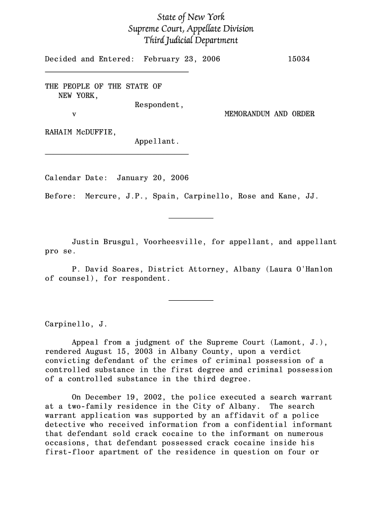 Justin Brusgul, Voorheesville, for appellant, and appellant - decisions courts state ny Preview on Page 1