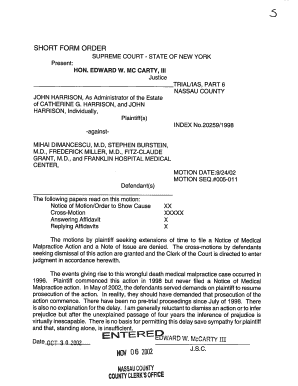 JOHN HARRISON, As Administrator of the Estate - decisions courts state ny