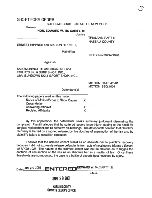 2 ' ENTER E 5 2 JUN Date SHORT FORM ORDER - decisions courts state ny