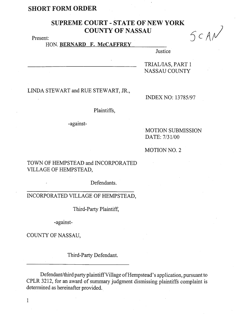 NASSAU COUNT - decisions courts state ny Preview on Page 1