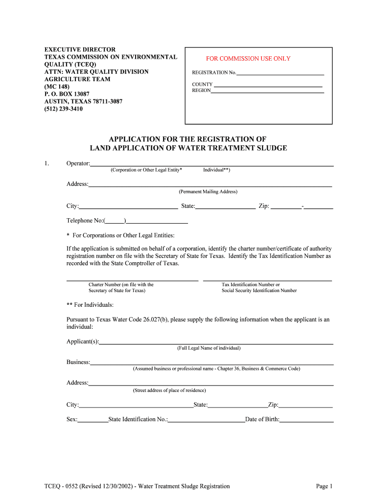 Water Treatment Notification - Texas Commission on Environmental Preview on Page 1