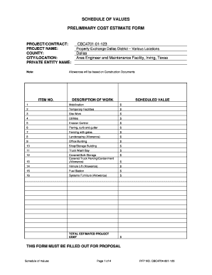 Estimate for home repairs template - online printing estimate form