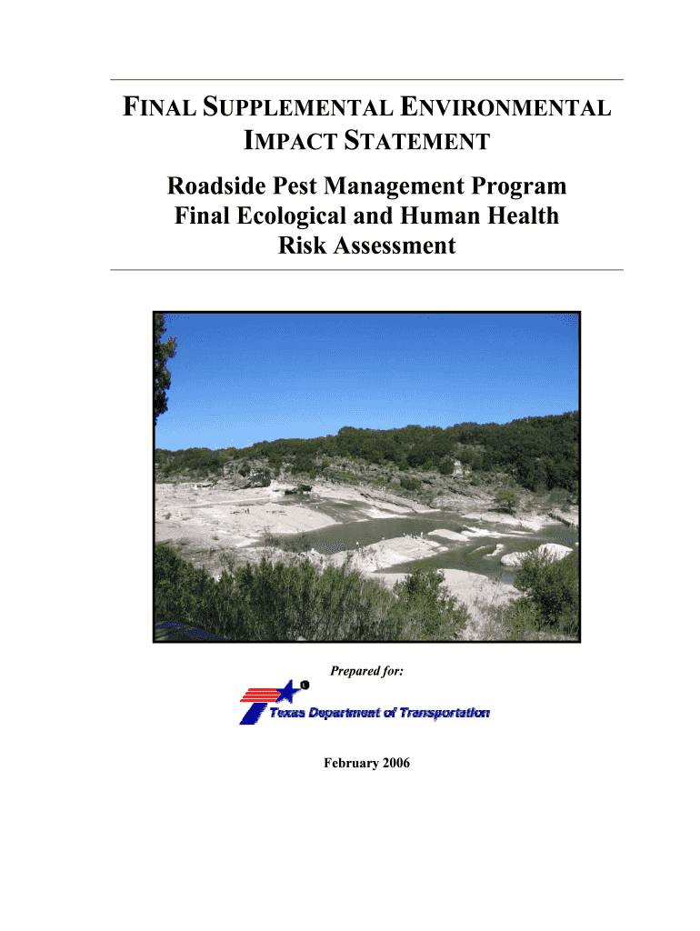 FINAL SUPPLEMENTAL ENVIRONMENTAL Preview on Page 1