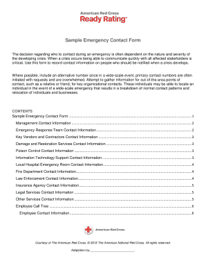 Sample Emergency Contact Form - DHHR - dhhr wv