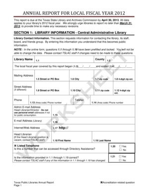 Texas Public Libraries Annual Report