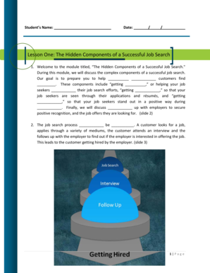 Job Search Training Module