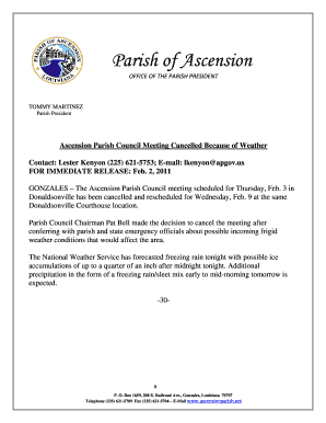 020211 Parish Council Meeting Cancelled docx forms planning - ascensionparish
