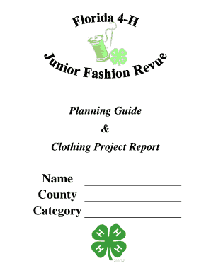 4-H Fashion Revue Objectives & Life Skills