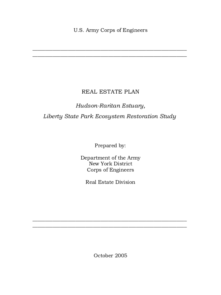REAL ESTATE PLAN Hudson-Raritan Estuary, Liberty State Park Preview on Page 1