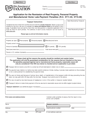 Ohio DTE 23A Form