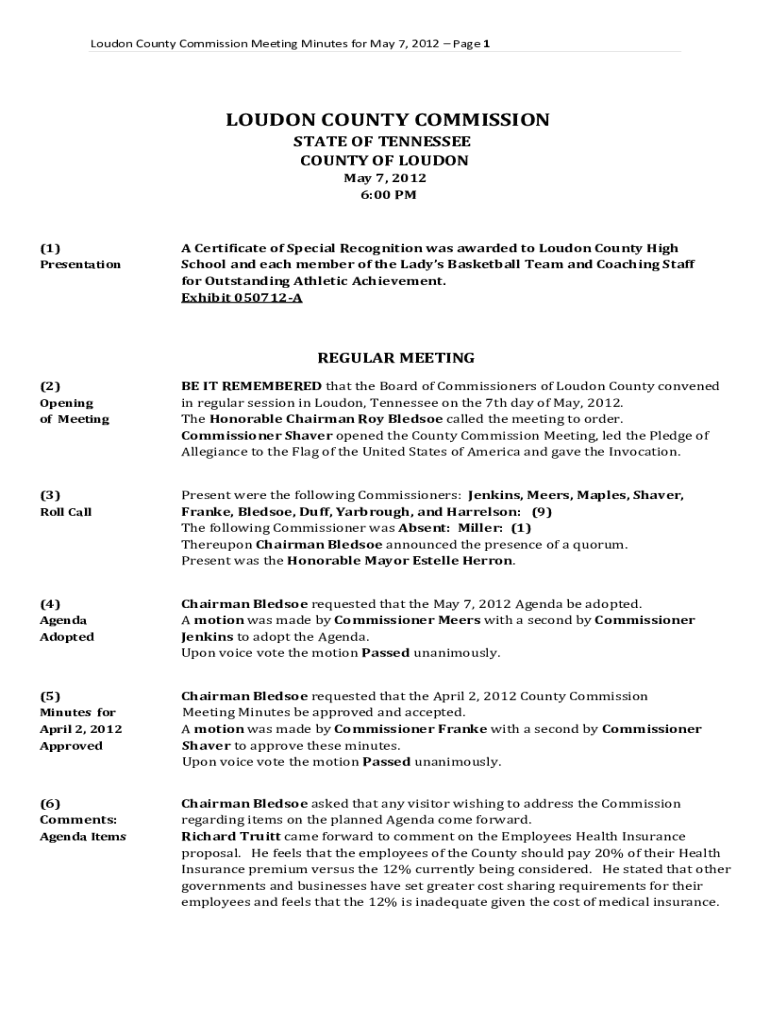 A Certificate of Special Recognition was awarded to Loudon County High Preview on Page 1