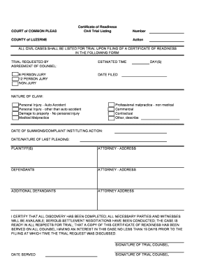 Form - Luzerne County - luzernecounty