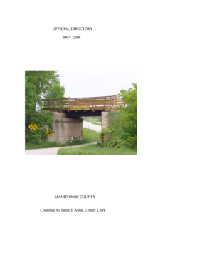 Manitowoc County Official Directory 2007-2008