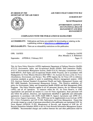 AIR FORCE POLICY DIRECTIVE 90-8