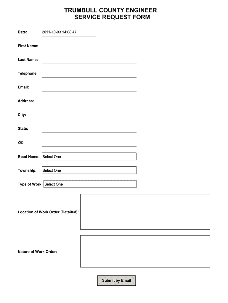 oh service request form trumbull county fill and sign printable template online us legal forms