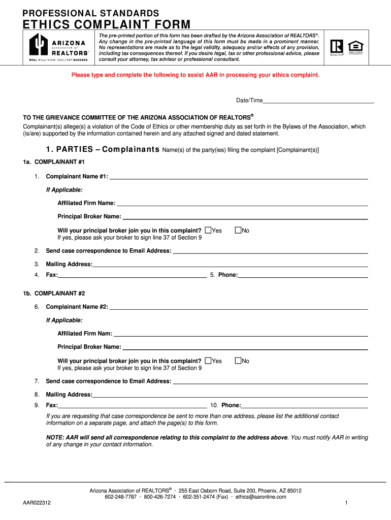 filing a complaint against a realtor Preview on Page 1