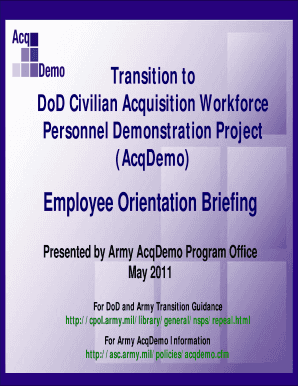 Employee Orientation Briefing