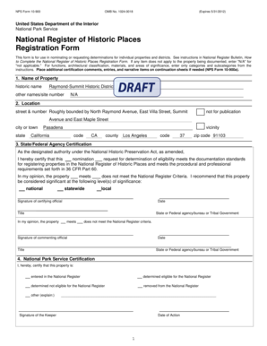National Register of Historic Places Registration Form