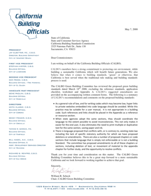 California Building Standards Commission Comment Form