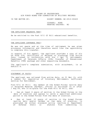 DD Form 214, Certificate of Release or Discharge - Boards of ... - boards law af