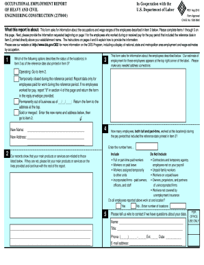 Occupational Employment Report