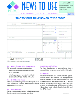 W-2 Form Instructions