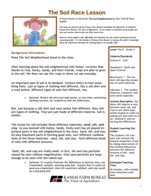 Soil Race Lesson Plan