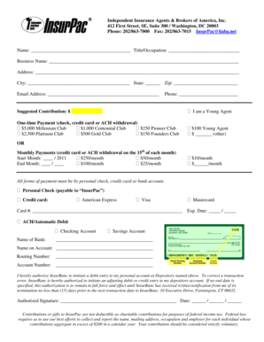 InsurPac Contribution Form