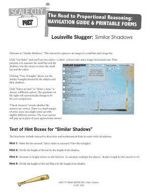 Similar Shadows Interactive Guide