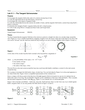 Lab 6 - PHY 132 Spring Session A/Online Magnetic Fields Tangent ...