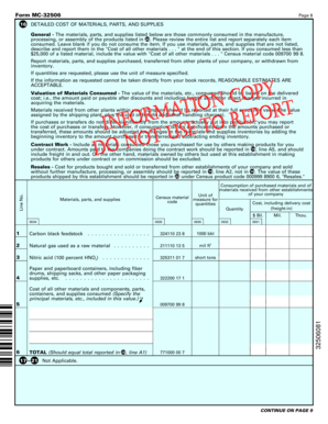 US Economic Census Form MC-32506