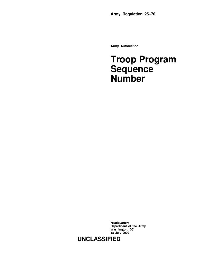 Army Regulation 2570 Preview on Page 1