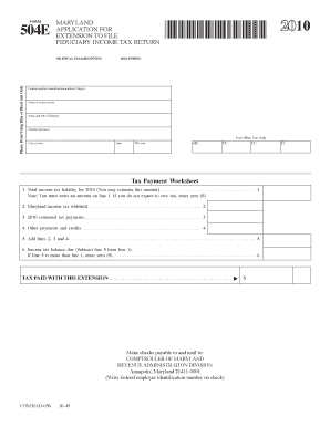 e file extension printable governmental templates to fill out maryland form 510d