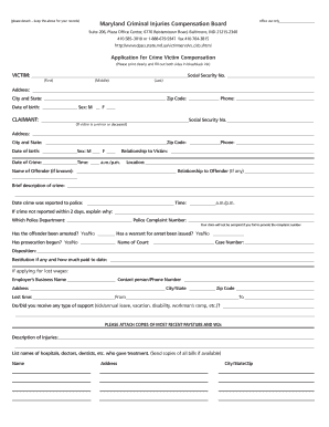 Maryland Criminal Injuries Compensation Board - Washington ... - washco-md