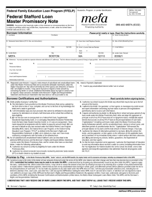 Promissory note for loan - mefa loans promissory note form