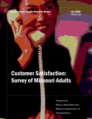 Customer Satisfaction Survey Report - library modot mo
