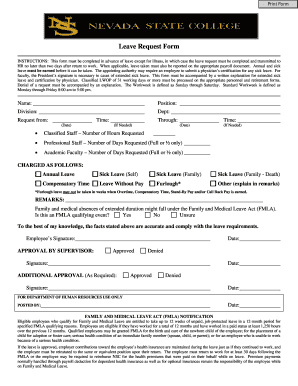 Leave Request Form