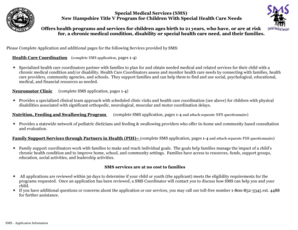 New Hampshire Special Medical Services Application