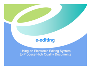 Microsoft PowerPoint - e editing.ppt. National Pollutant Discharge Elimination Discharge System Reporting Requirements Handbook - ped state nm