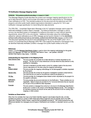 TB Notification Message Mapping Guide This Message Mapping ... - cdc