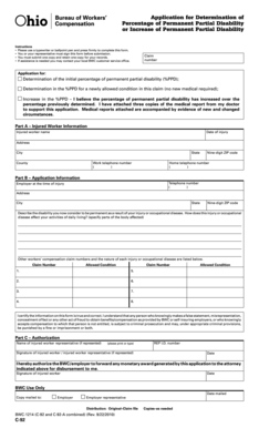 Application for Determination of Permanent Partial Disability