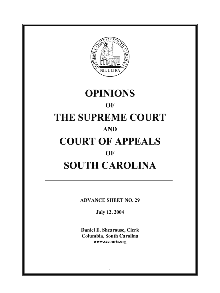 The Supreme Court of South Carolina - South Carolina Judicial - judicial state sc Preview on Page 1