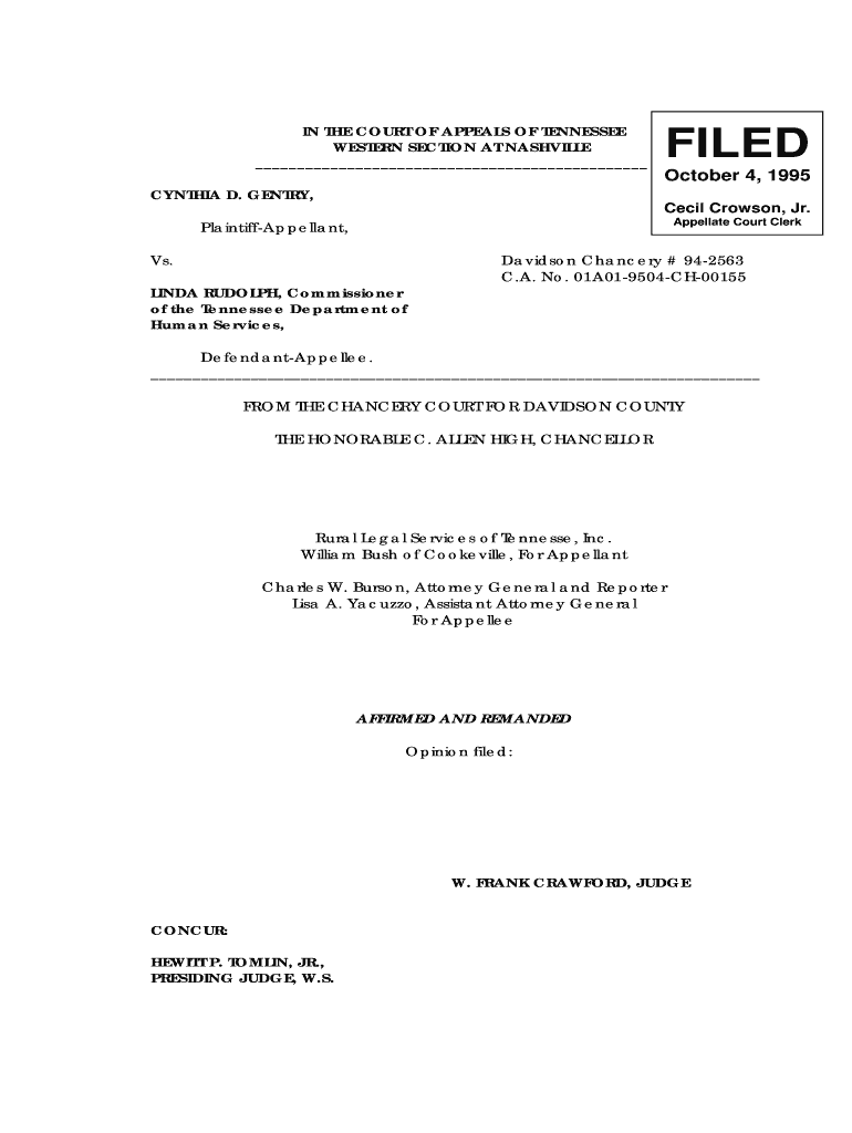 Davidson Chancery # 942563 - tncourts Preview on Page 1