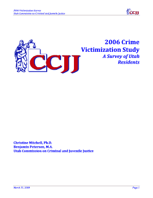 2006 Crime Victimization Study - Utah Commission on Criminal and
