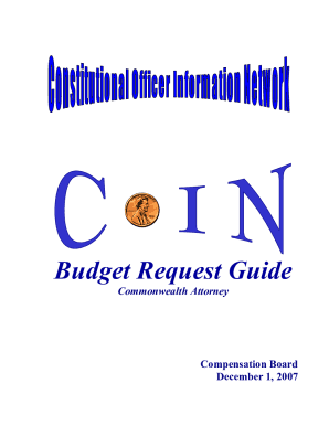 Budget Request Guide