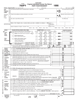 Virginia Individual Income Tax Return