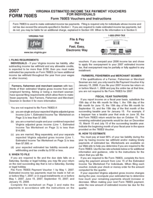 Virginia Form 760ES