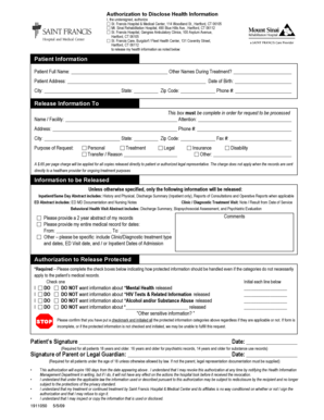 Authorization to Disclose Health Information