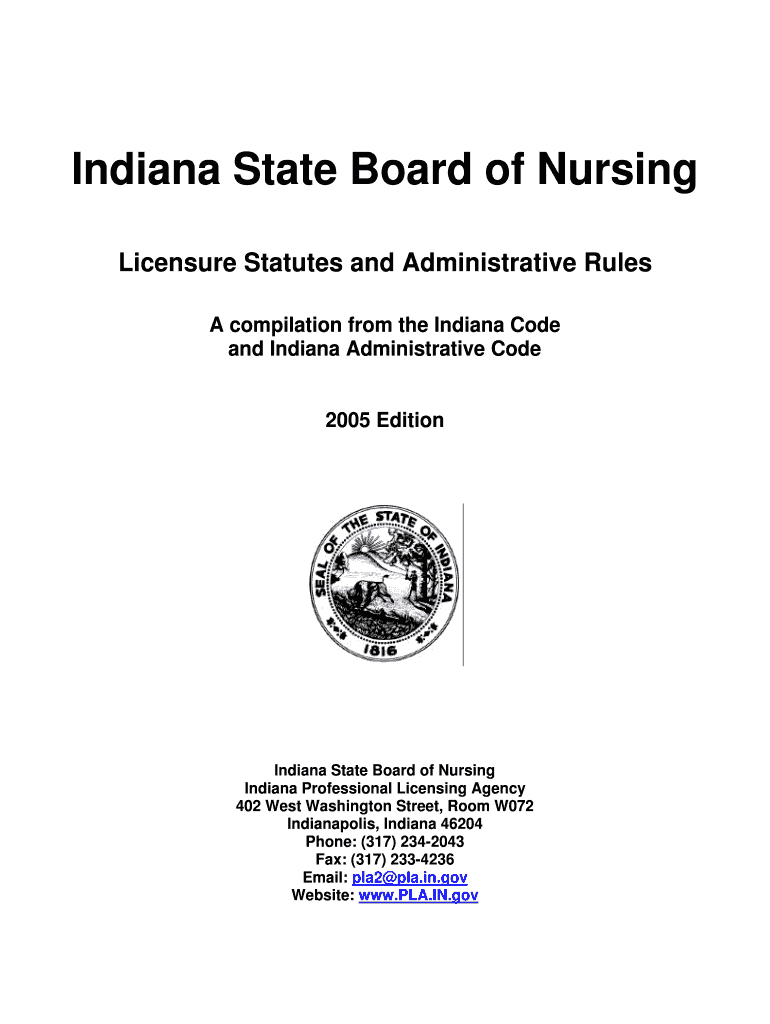Fillable Online iuhealth Indiana State Board of Nursing IU Health Fax